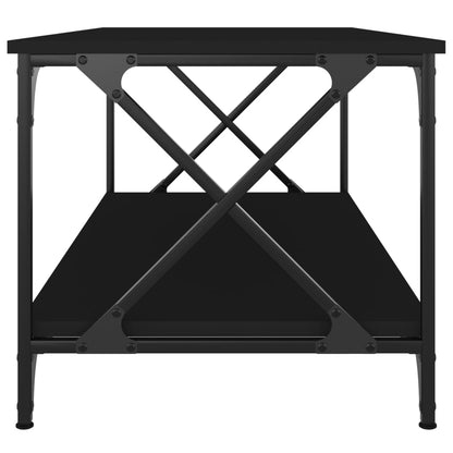 Konferenčný stolík čierny 100x50x45cm spracované drevo a železo