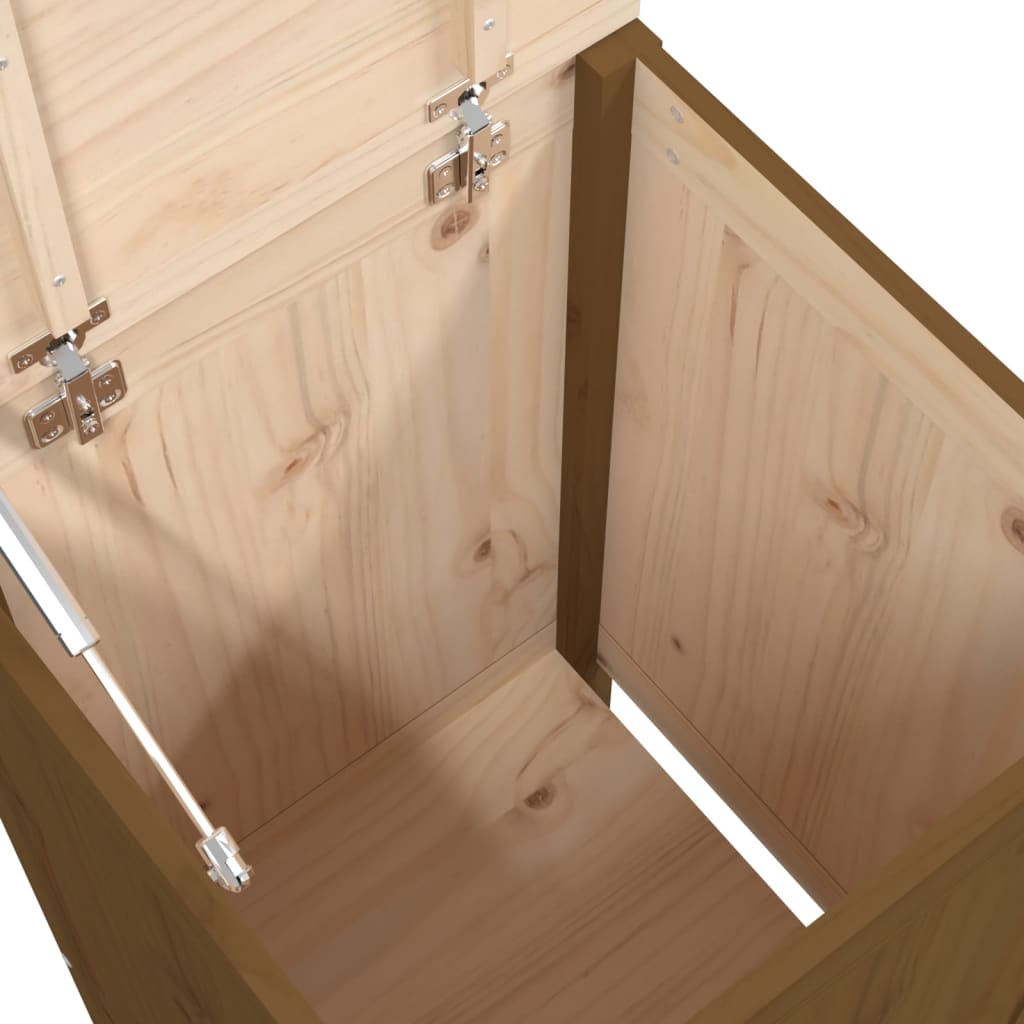 Kôš Na Bielizeň Medovohnedý Masívna Borovica