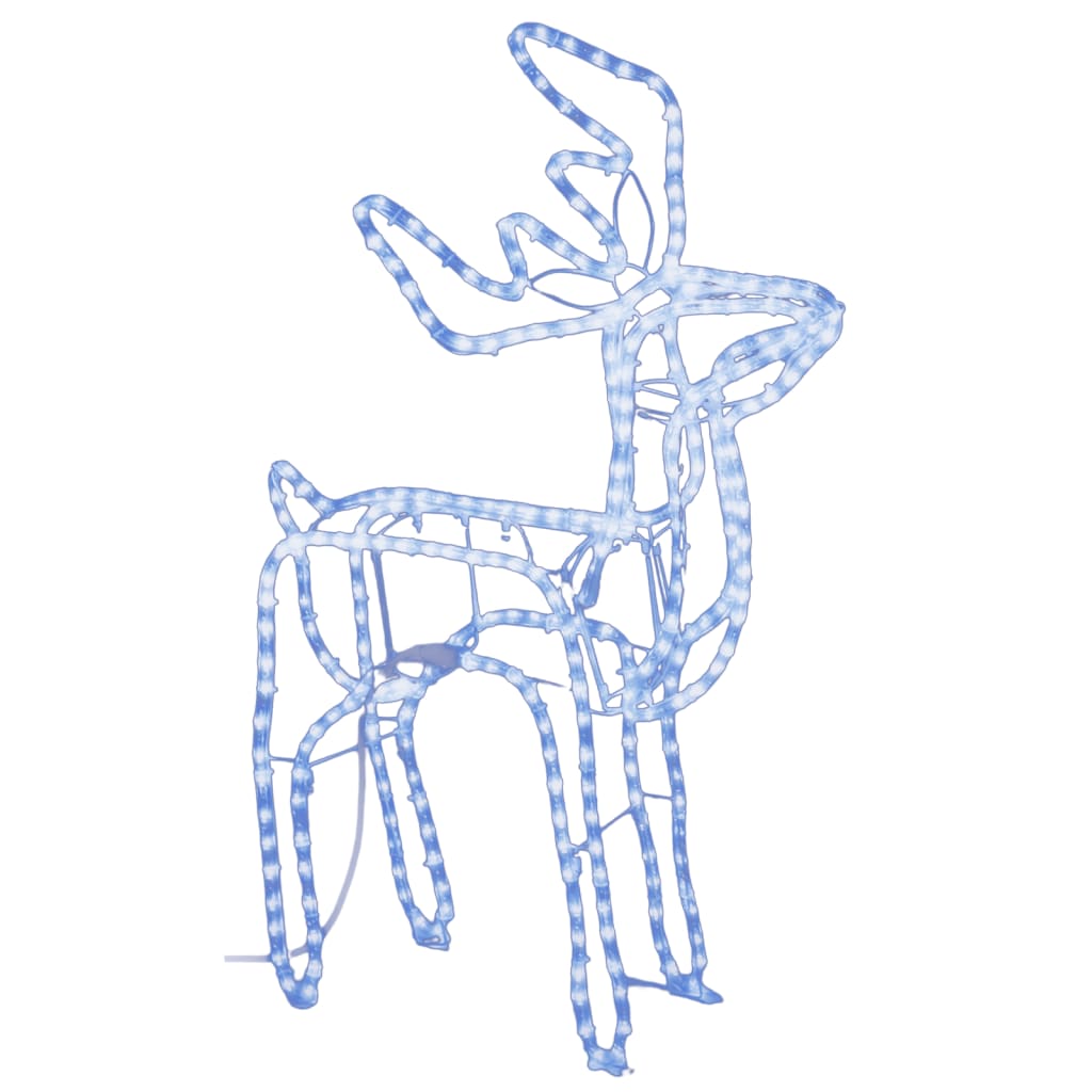 3-Dielna Vianočná Figúrka Soba Studené Biele Svetlo