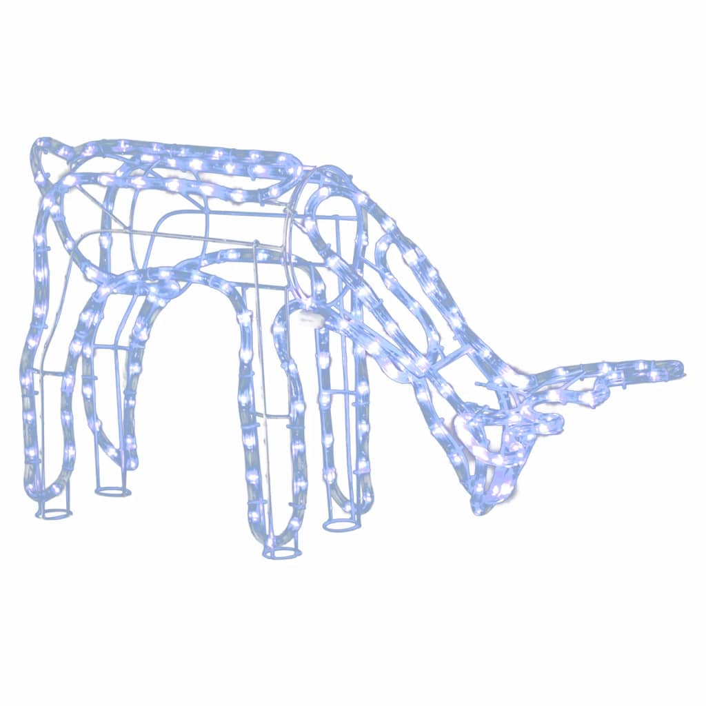 3-Dielna Vianočná Figúrka Soba Studené Biele Svetlo