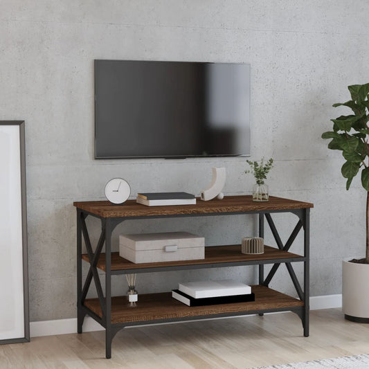 TV skrinka hnedý dub 80x40x50 cm spracované drevo