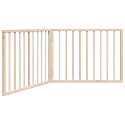 Brána pre psa skladacia 2 panely 160 cm topoľové drevo