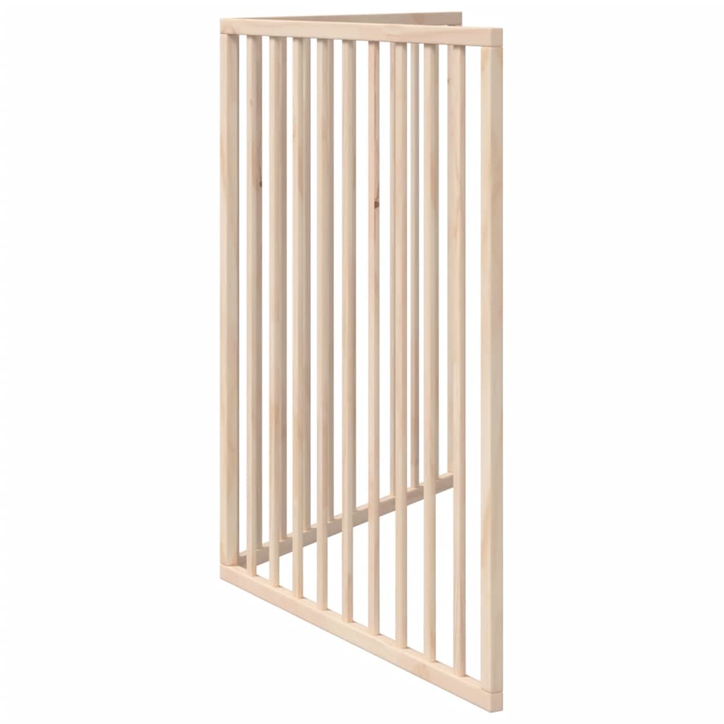 Brána pre psa skladacia 2 panely 160 cm topoľové drevo