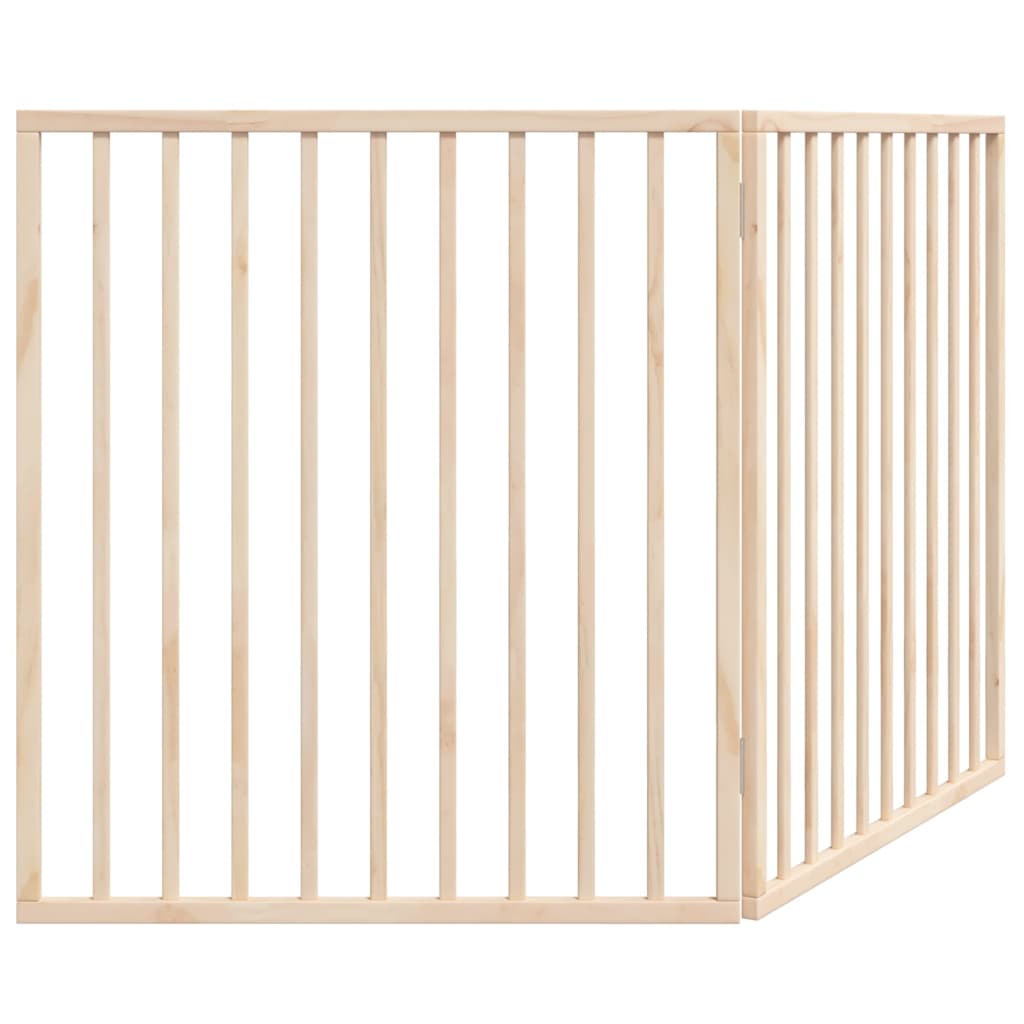 Brána pre psa skladacia 2 panely 160 cm topoľové drevo