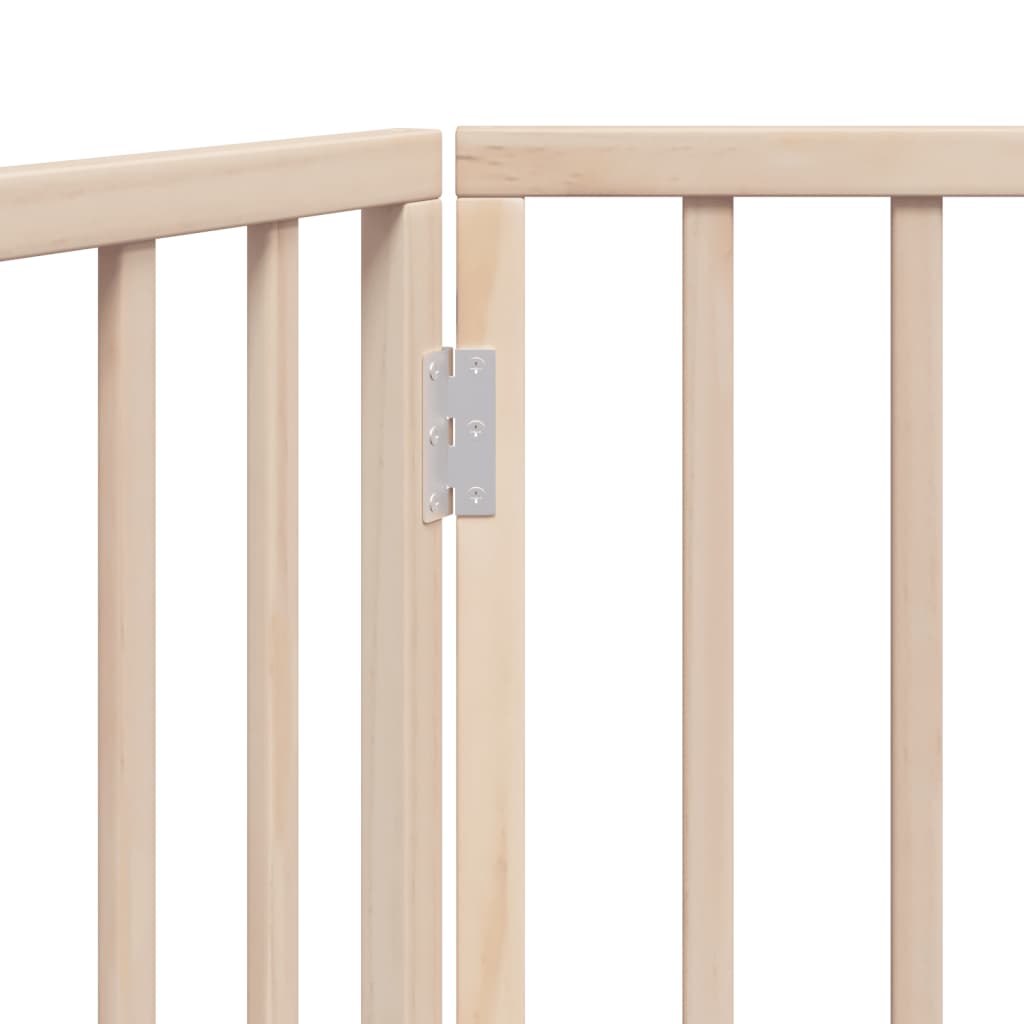 Brána pre psa skladacia 2 panely 160 cm topoľové drevo