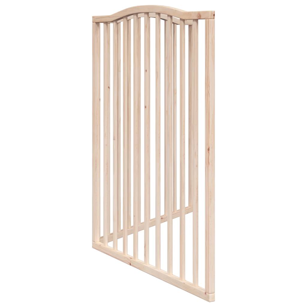 Brána pre psa skladacia 2 panely 160 cm topoľové drevo