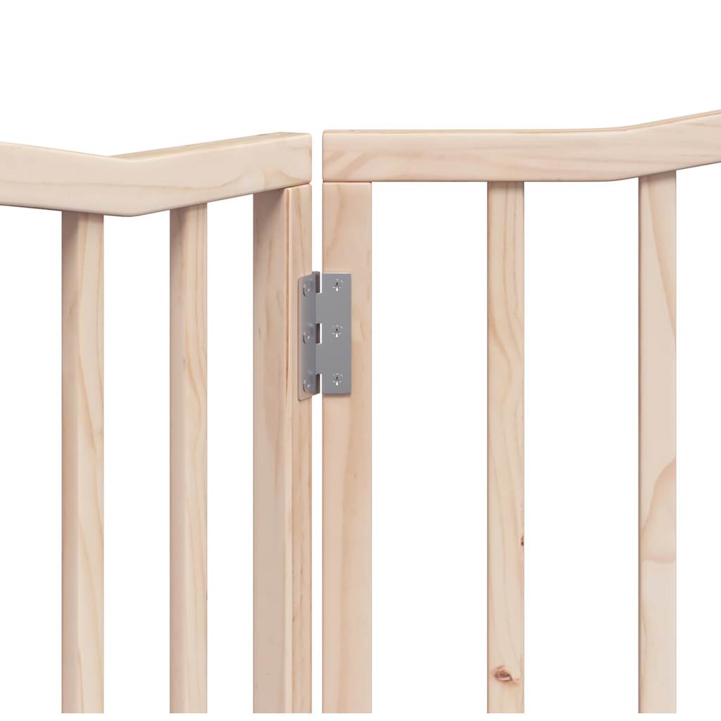 Brána pre psa skladacia 2 panely 160 cm topoľové drevo