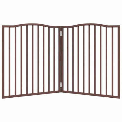 Brána pre psa skladacia 2 panely 160 cm topoľové drevo