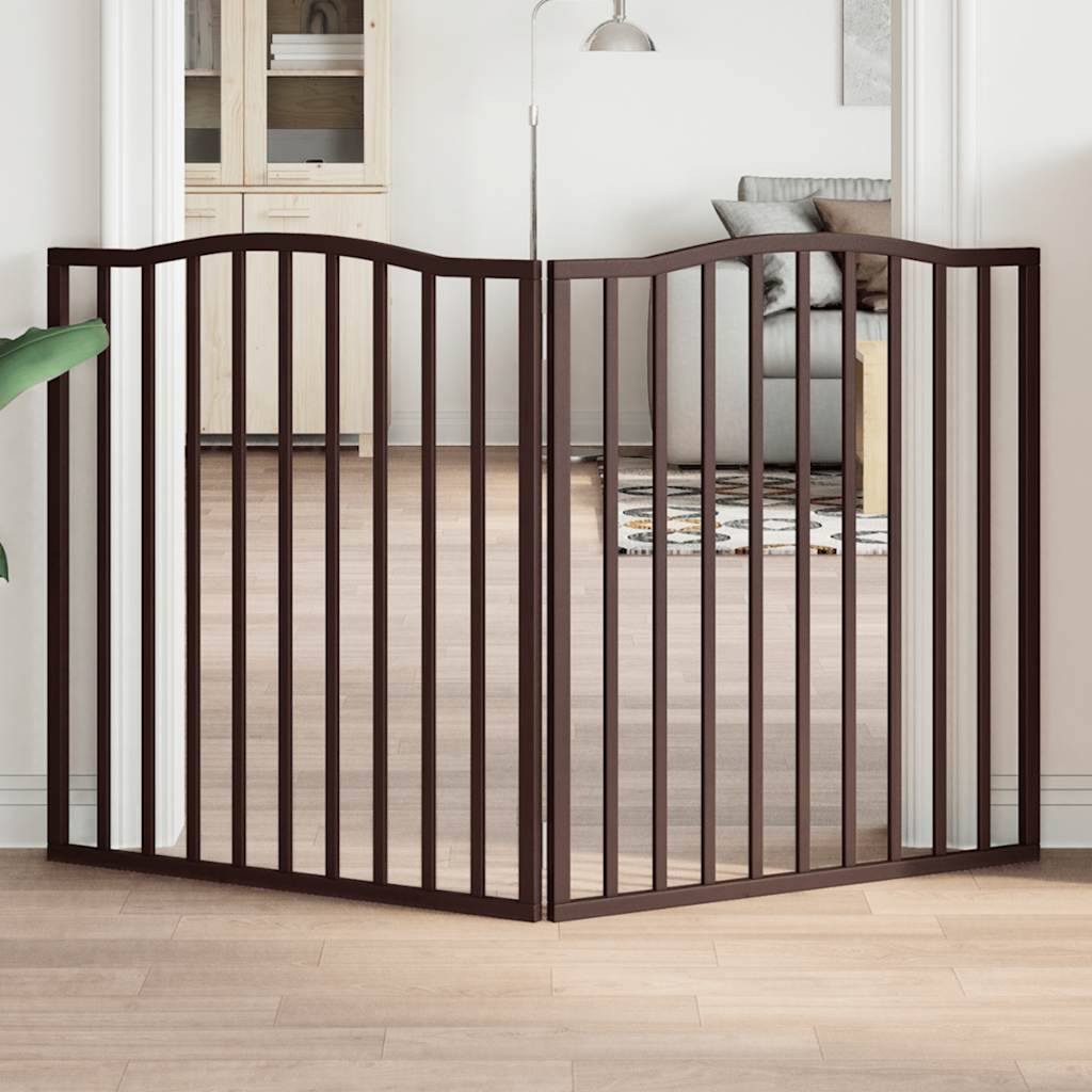 Brána pre psa skladacia 2 panely 160 cm topoľové drevo