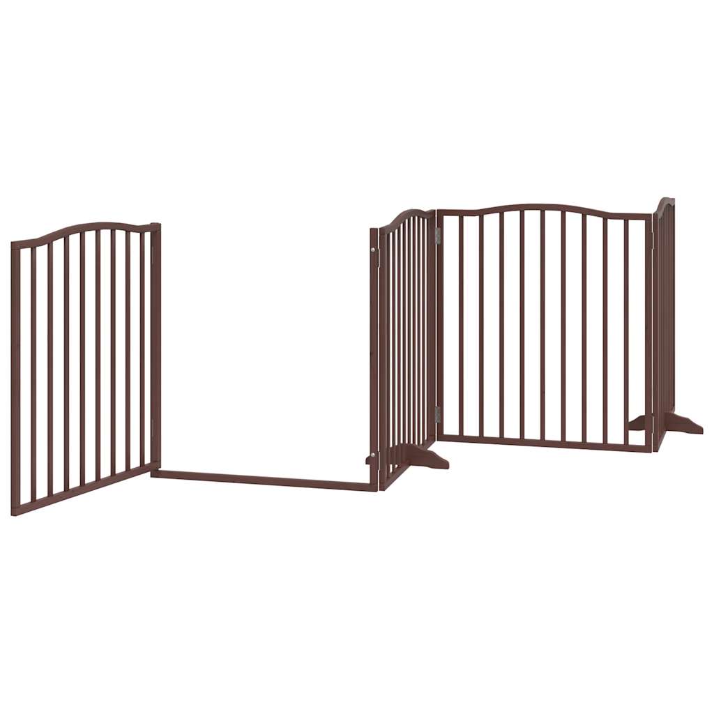 Brána pre psa dvere sklad. 4 panely 320 cm topoľové drevo