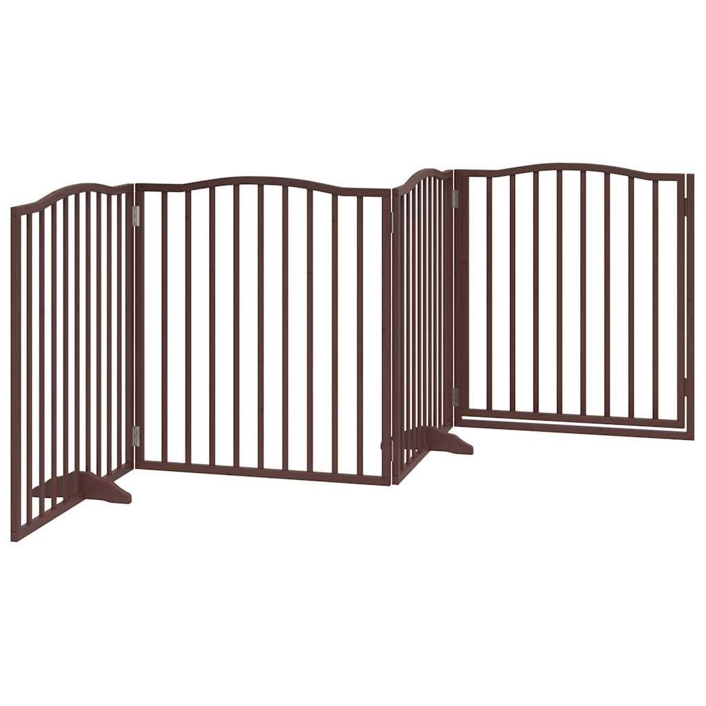 Brána pre psa dvere sklad. 4 panely 320 cm topoľové drevo