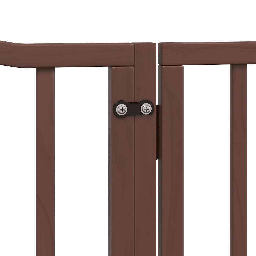 Brána pre psa dvere sklad. 4 panely 320 cm topoľové drevo