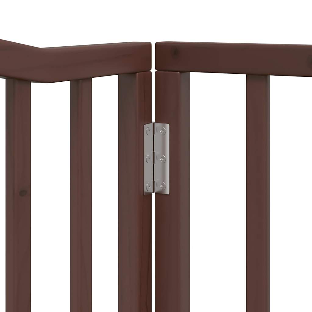 Brána pre psa dvere sklad. 4 panely 320 cm topoľové drevo