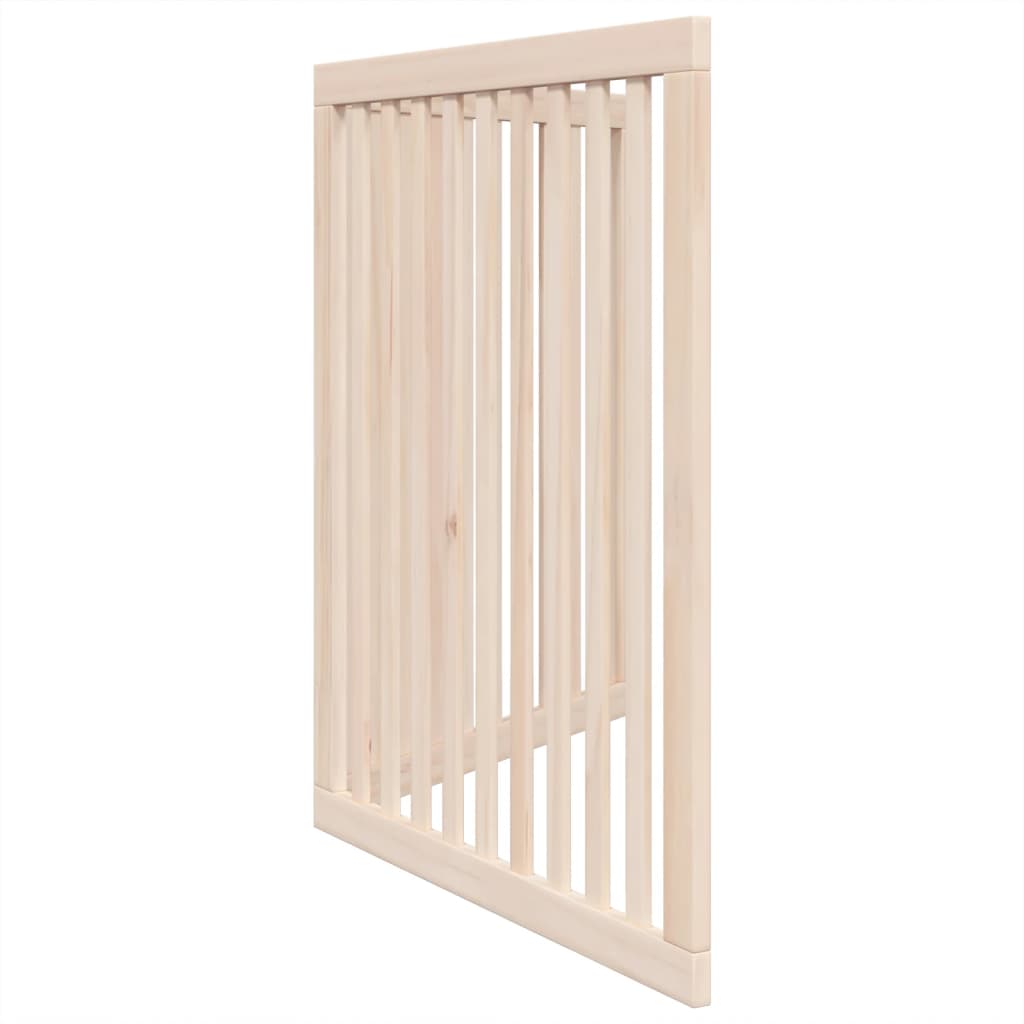 Brána pre psa skladacia 2 panely 160 cm topoľové drevo