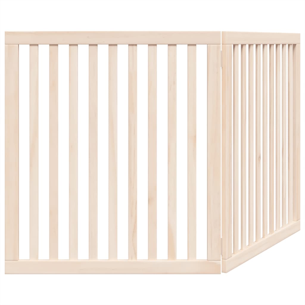 Brána pre psa skladacia 2 panely 160 cm topoľové drevo