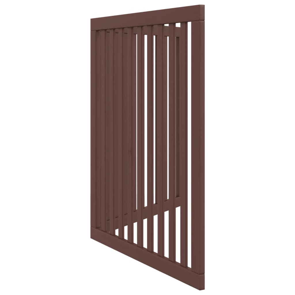 Brána pre psa skladacia 2 panely hnedá 160 cm topoľové drevo