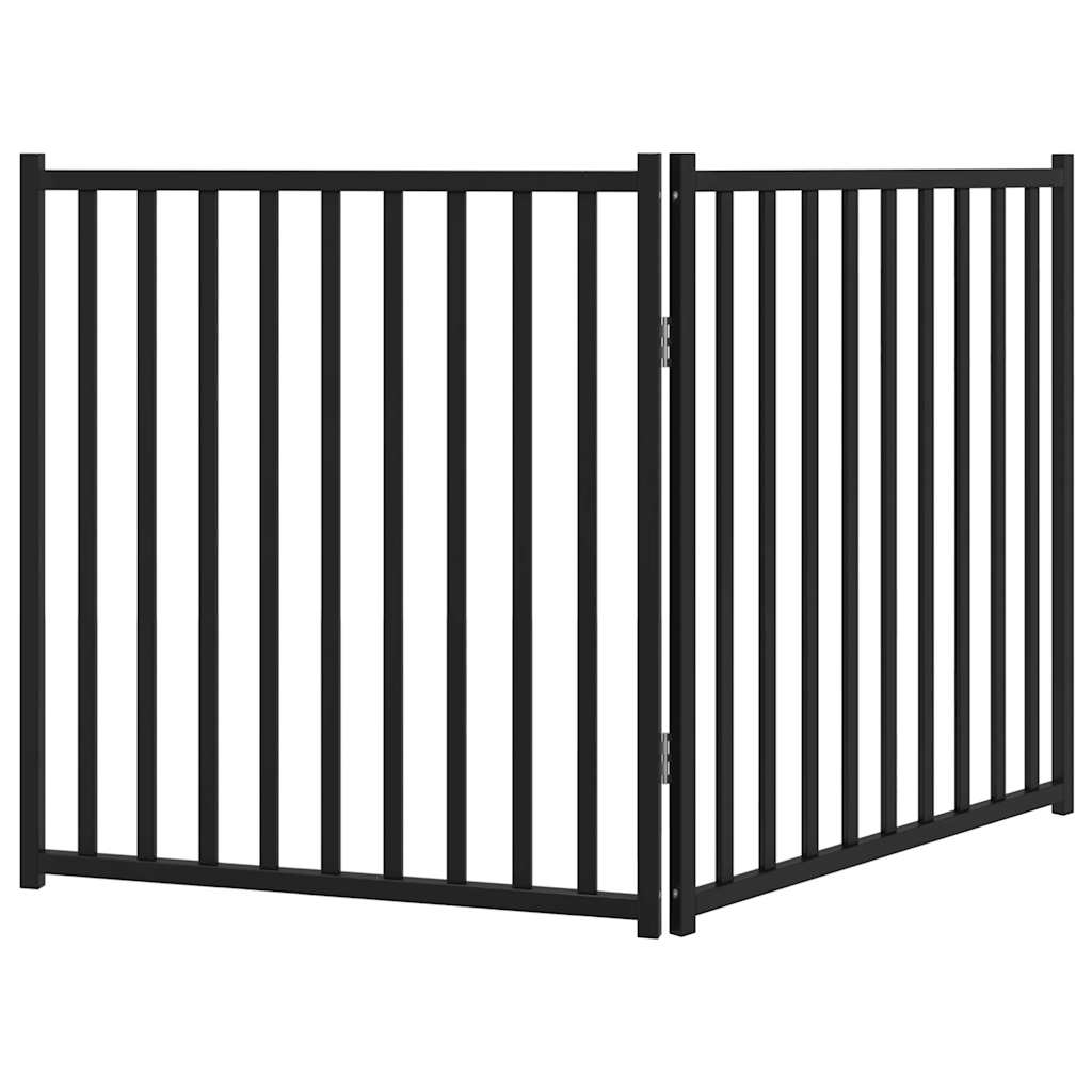 Brána pre psa skladacia 2 panely 160 cm masívne jedľové drevo