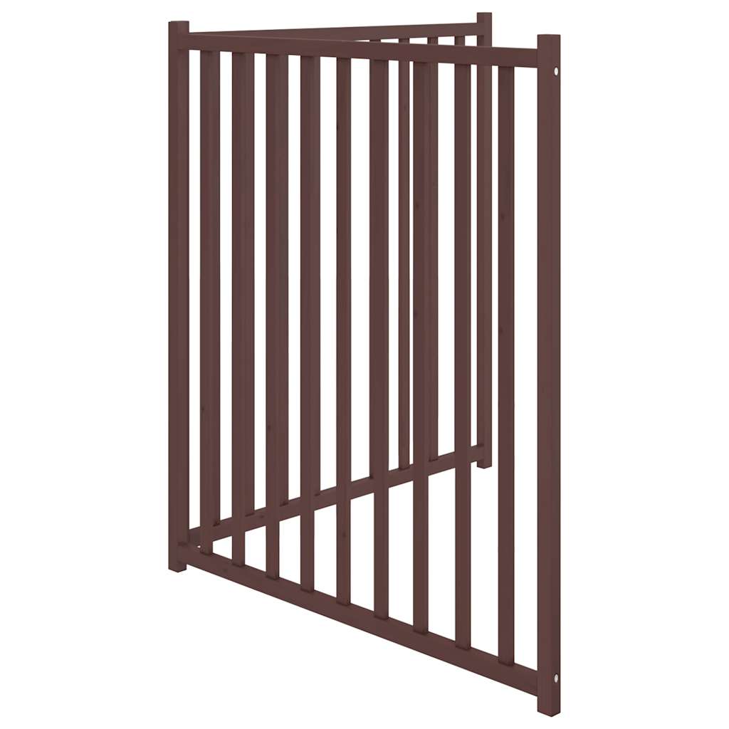 Brána pre psa skladacia 2 panely 160 cm masívne jedľové drevo
