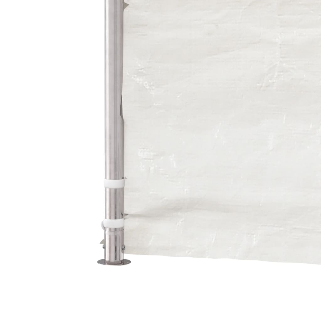 Altánok so strechou, biely 4,08x2,23x3,22 m, polyetylén