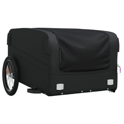 Vozík za bicykel, čierny 45 kg, železo
