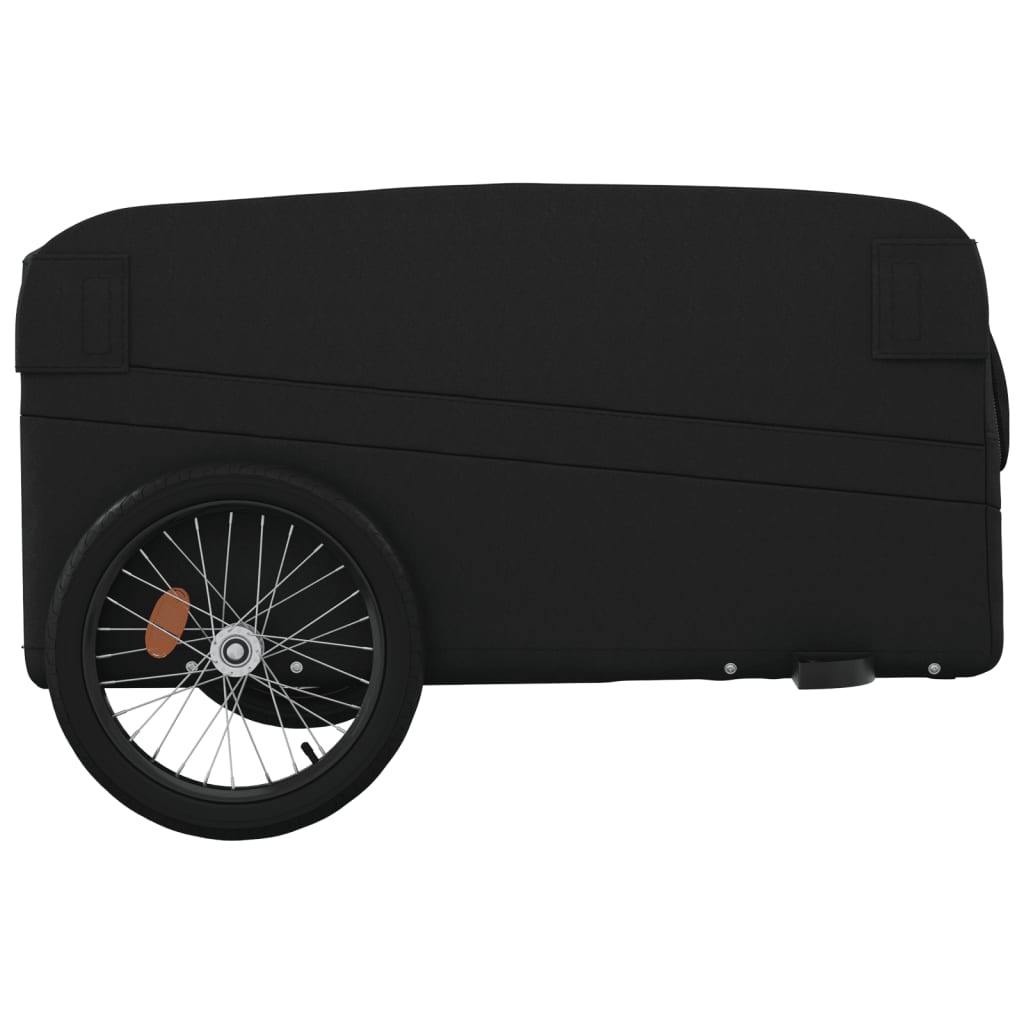 Vozík za bicykel, čierny 45 kg, železo