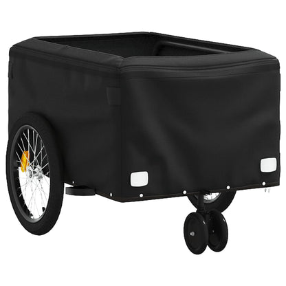 Vozík za bicykel, čierny 30 kg, železo