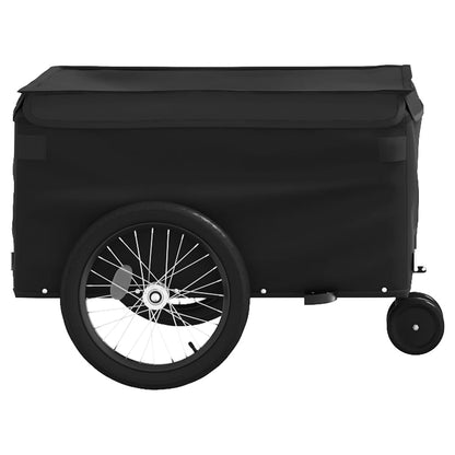 Vozík za bicykel, čierny 30 kg, železo