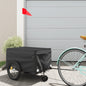 Vozík za bicykel, čierny 30 kg, železo
