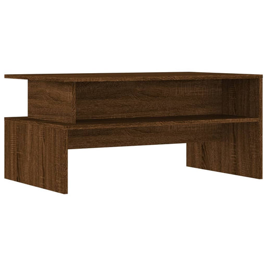 Konferenčný stolík hnedý dub 90x55x42,5 cm kompozitné drevo