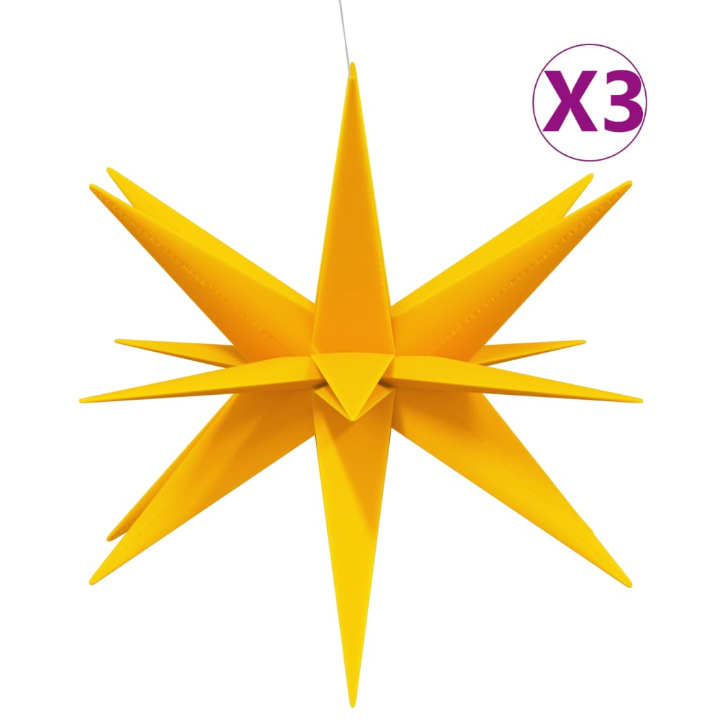 Vianočné Svetlá S Led 3 Ks Skladacie Žlté Žltá