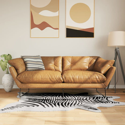 Koberec čiernobiely 120x170 cm zebra umývateľný protišmykový