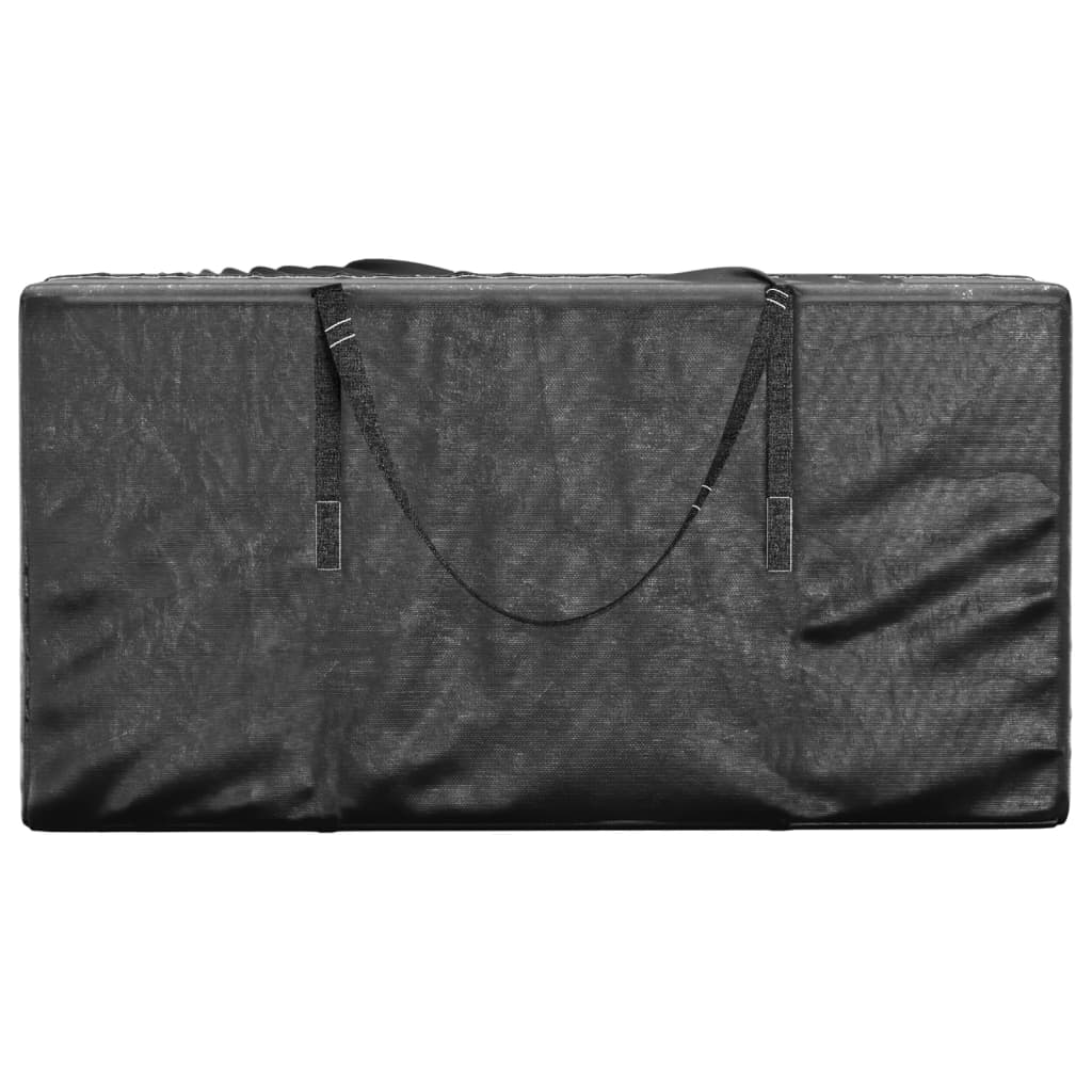 Úložná taška na vianočný stromček čierna 150x75x75cm polyetylén