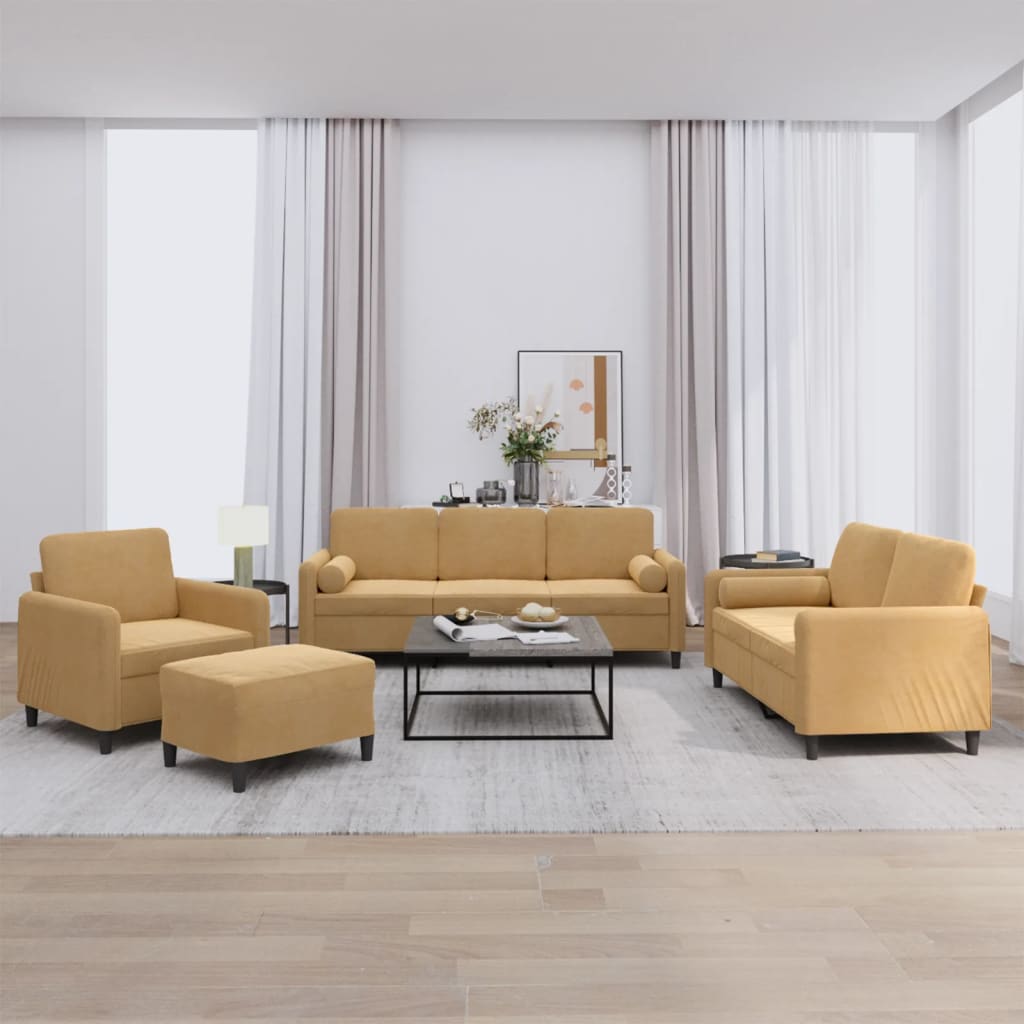 3-Dielna Sedacia Súprava Zamat