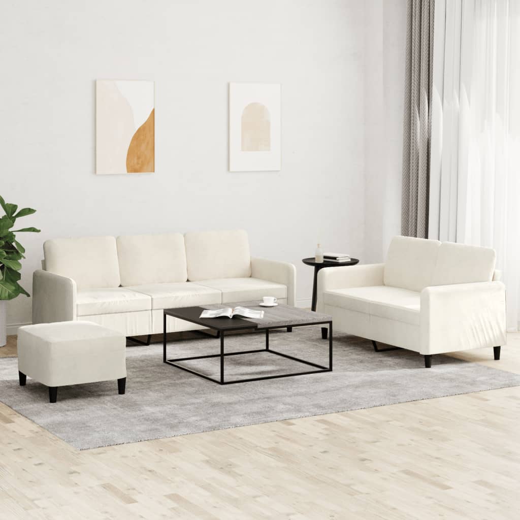 3-Dielna Sedacia Súprava Zamat