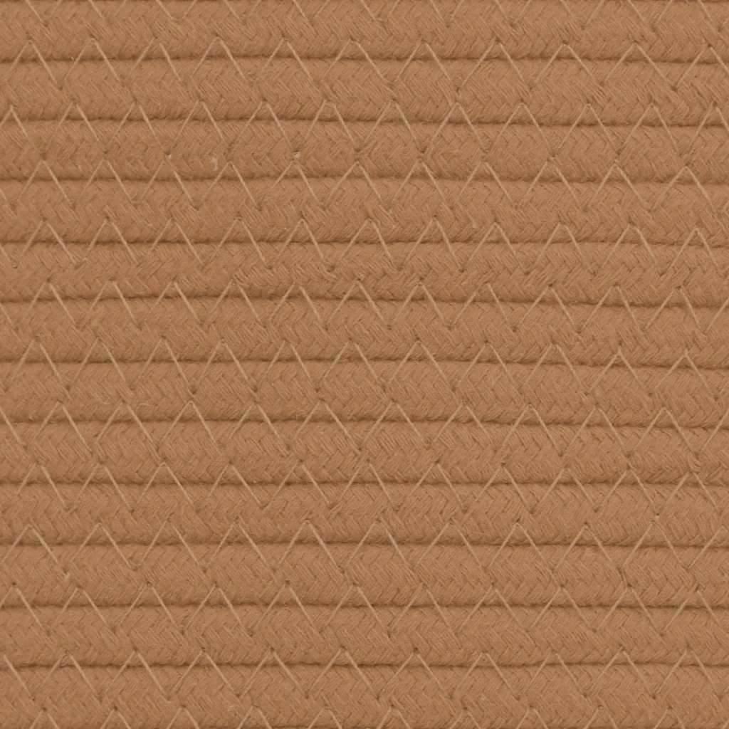 Úložný Kôš Hnedý Ø40X35 Cm Bavlna