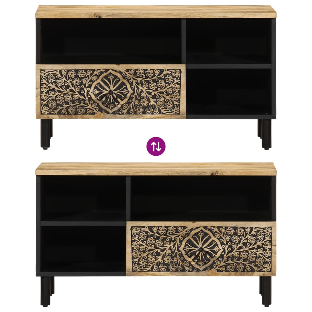 Tv Skrinka 80X33X46 Cm, Mangový Masív