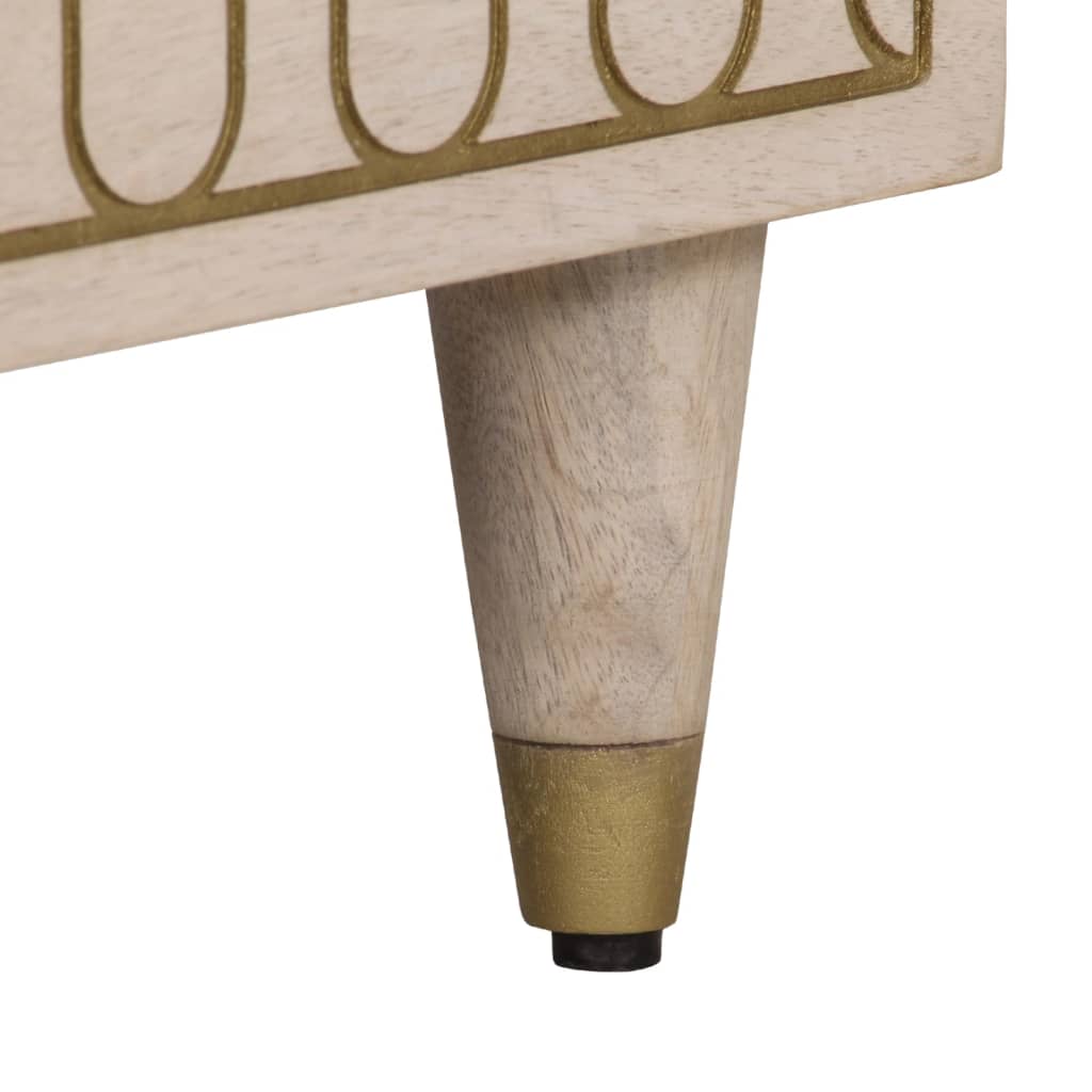 Príručná Skrinka 80X33X75 Cm, Mangový Masív