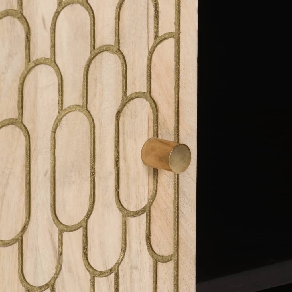 Príručná Skrinka 90X33X75 Cm, Mangový Masív