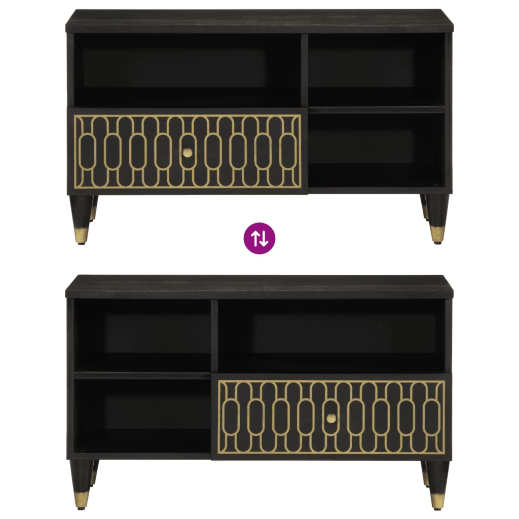 Tv Skrinka 80X33X46 Cm, Mangový Masív