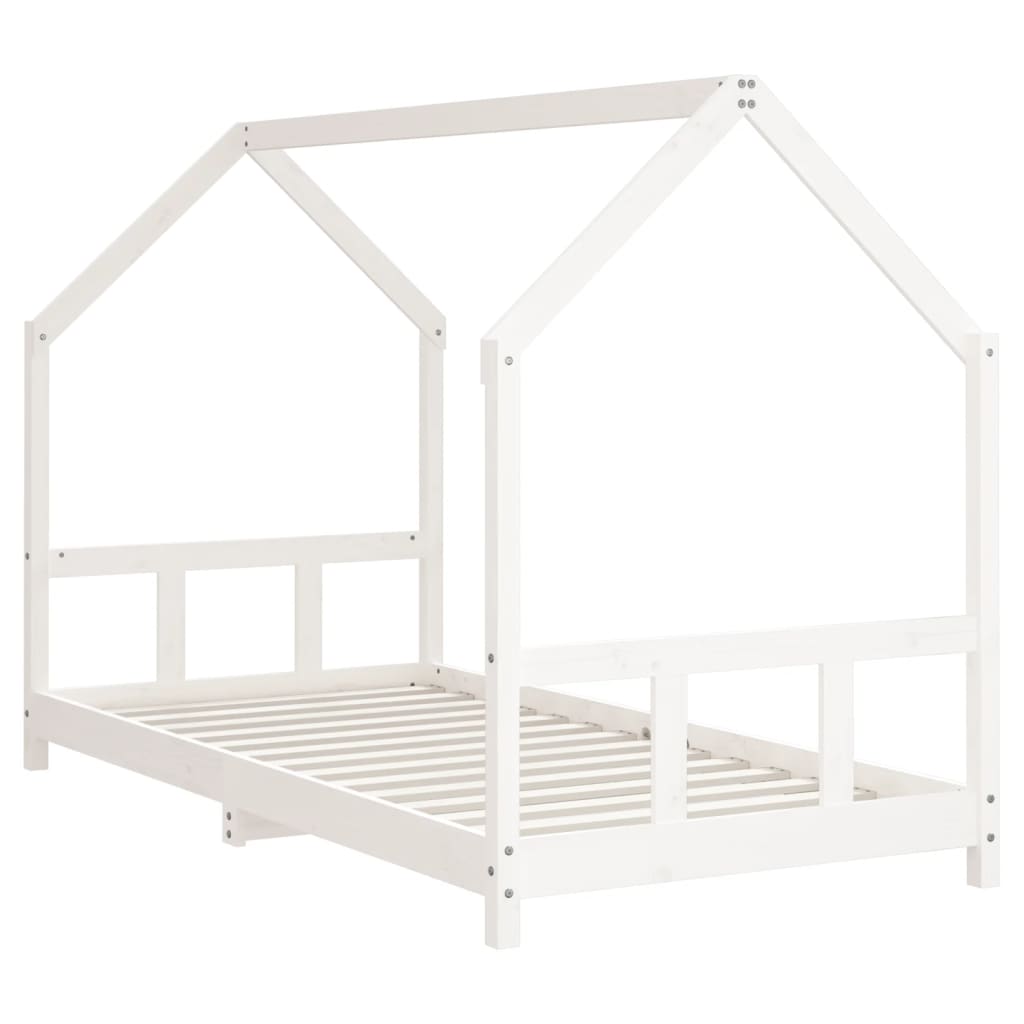Rám detskej postele biely 90x190 cm masívna borovica
