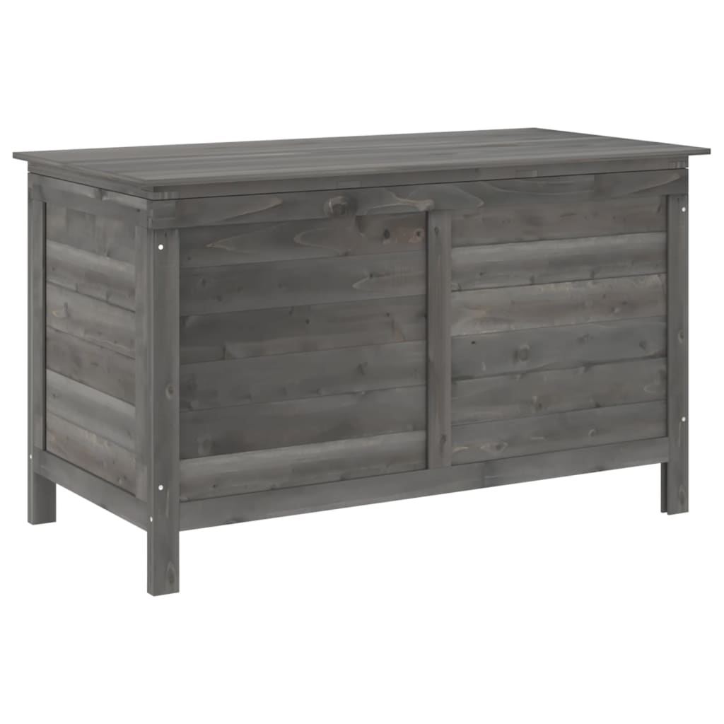 Záhradný úložný box antracitový 99x49,5x58,5 cm jedľový masív
