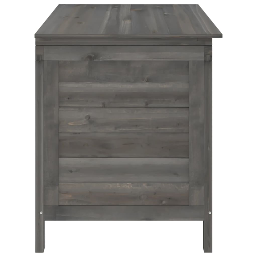 Záhradný úložný box antracitový 99x49,5x58,5 cm jedľový masív