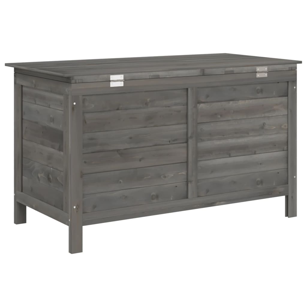 Záhradný úložný box antracitový 99x49,5x58,5 cm jedľový masív