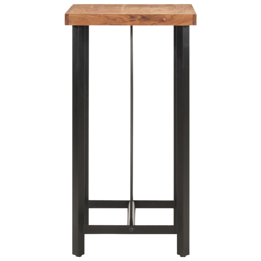 Barový stôl 55x55x107 cm masívna akácia a železo