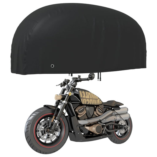Kryt na motocykel čierny 220x95x110 cm 210D oxford