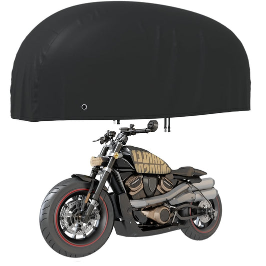 Kryt na motocykel čierny 230x95x125 cm 210D oxford
