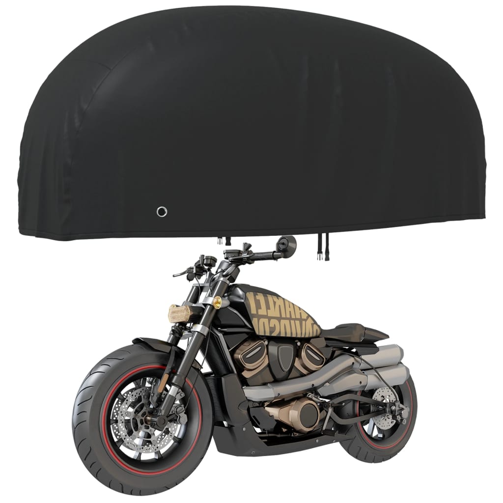 Kryt na motocykel čierny 245x105x125 cm 210D oxford