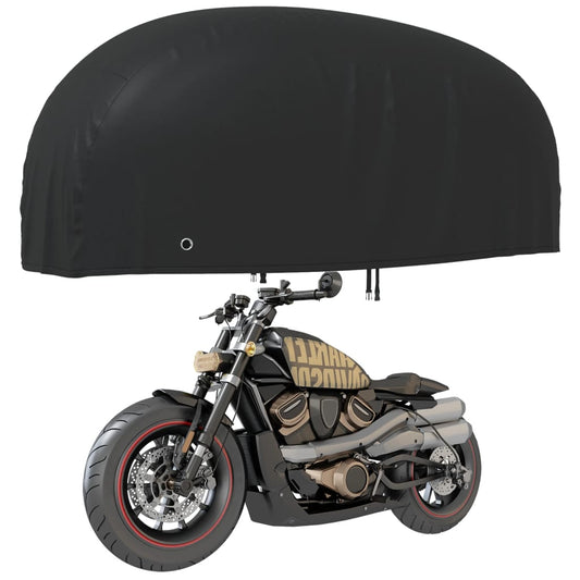 Kryt na motocykel čierny 245x105x125 cm 210D oxford