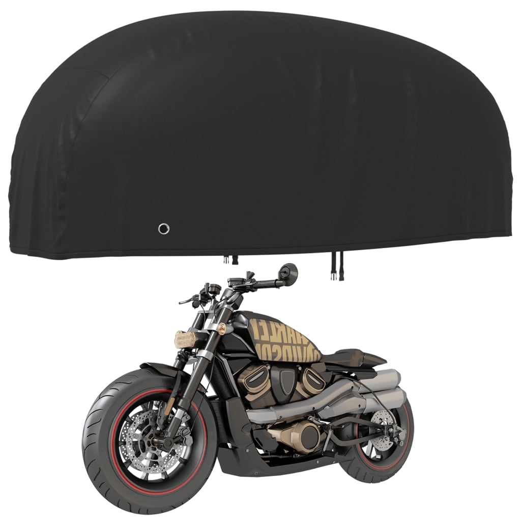 Kryt na motocykel čierny 265x105x125 cm 210D oxford
