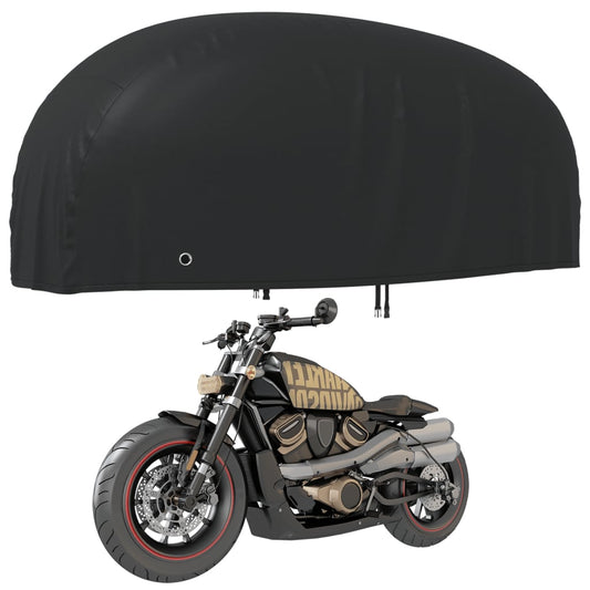 Kryt na motocykel čierny 265x105x125 cm 210D oxford